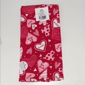 Valentine's Day Heart Kitchen/Dining  Linen 16x26 NWT